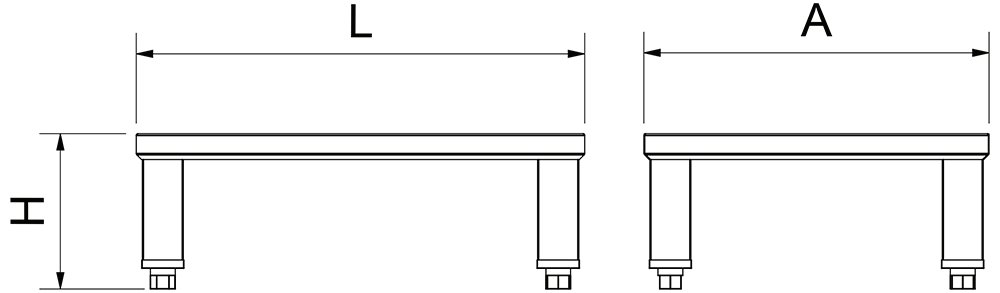 Dibujo técnico: Elevador inox de fondo de fregadero Fricosmos