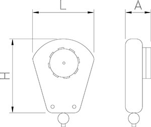 Dibujo técnico: Equilibrador para ducha Fricosmos