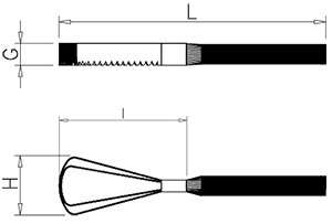 Dibujo técnico: Escamador de acero inoxidable Fricosmos