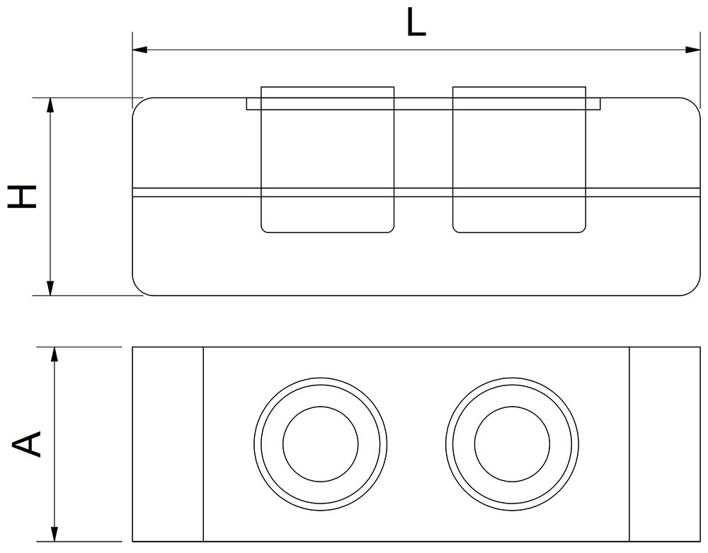 Dibujo técnico: Expositor polivalente vertical Línea Buffet Smart Fricosmos 220x494x208 mm