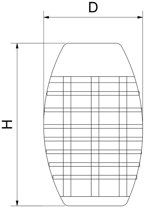 Dibujo técnico: Exterminador de insectos a batería LED Serie EXT Fricosmos