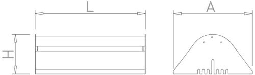 Dibujo técnico: Exterminador de insectos trampa adhesiva 80 m² Serie SP-80 LED Fricosmos