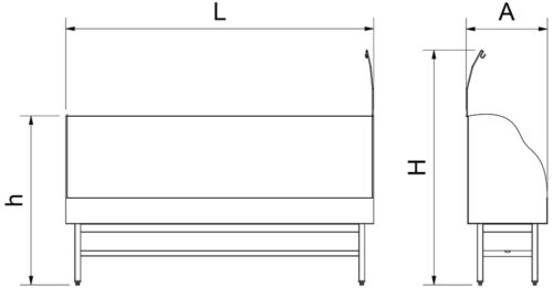 Dibujo técnico: Fregadero para bicicletas XL Fricosmos