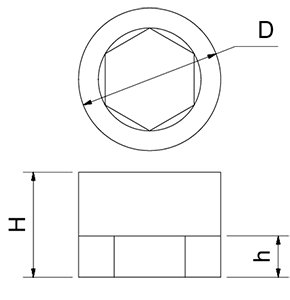 Dibujo técnico: Funda antivibradora para taco regulable Fricosmos
