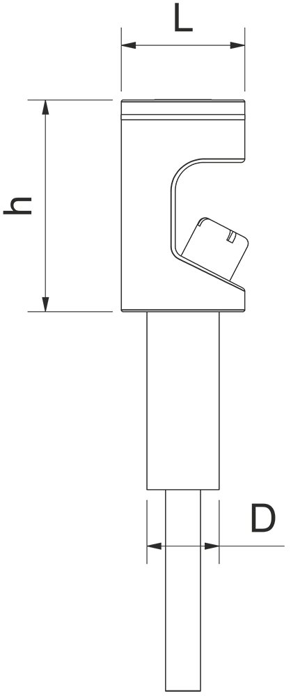 Dibujo técnico: Grifo electrónico inoxidable a pilas para fuente de agua 1/2" Fricosmos