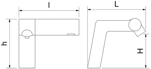 Dibujo técnico: Grifo secamanos de sobremesa Fricosmos