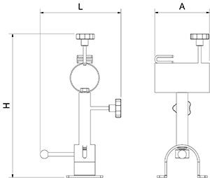 Dibujo técnico: Jamonero giratorio basculante RT-3D Fricosmos