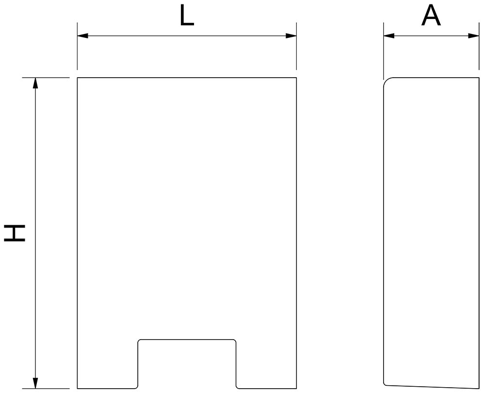 Dibujo técnico: Mampara de protección de sobremesa Fricosmos