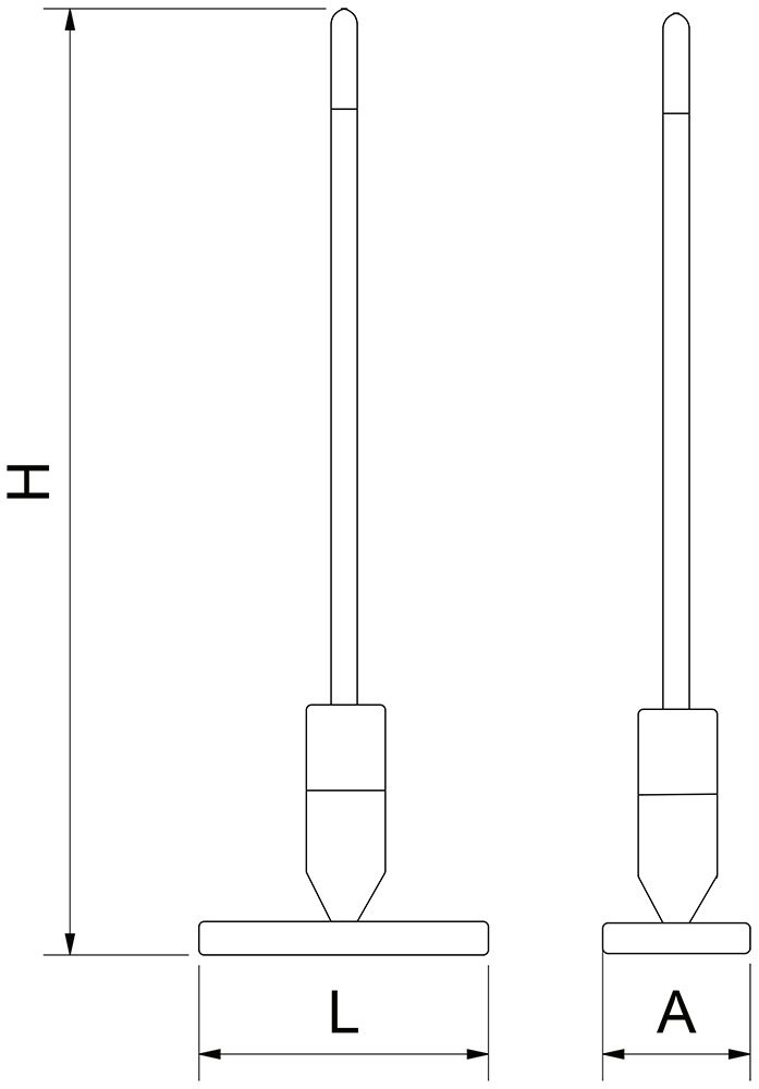 Dibujo técnico: Mopa pulverizadora de microfibra Fricosmos