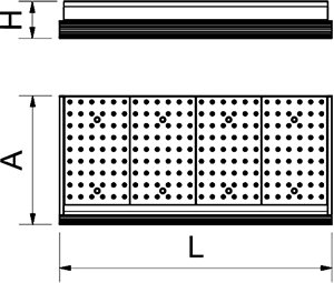 Dibujo técnico: Mostrador de pescadería 1,5 m sin soportes Fricosmos