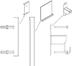 Dibujo técnico: Plafón para exposición de embutidos Fricosmos