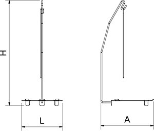 Dibujo técnico: Porta brochetas inox Fricosmos