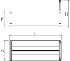 Dibujo técnico: Portacuchillos con doble alojamiento de sobremesa Fricosmos