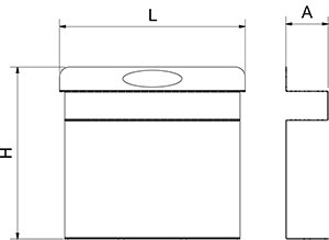 Dibujo técnico: Portacuchillos portátil inox Fricosmos