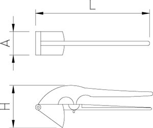 Dibujo técnico: Prensa ajos Fricosmos