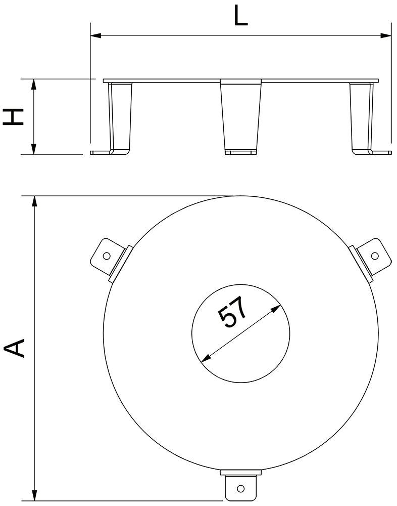Dibujo técnico: Protector para picadora de carne Fricosmos