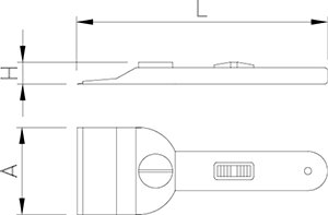 Dibujo técnico: Raqueta inox para vitrocerámica Fricosmos