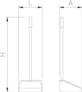 Dibujo técnico: Recogedor con palo Fricosmos