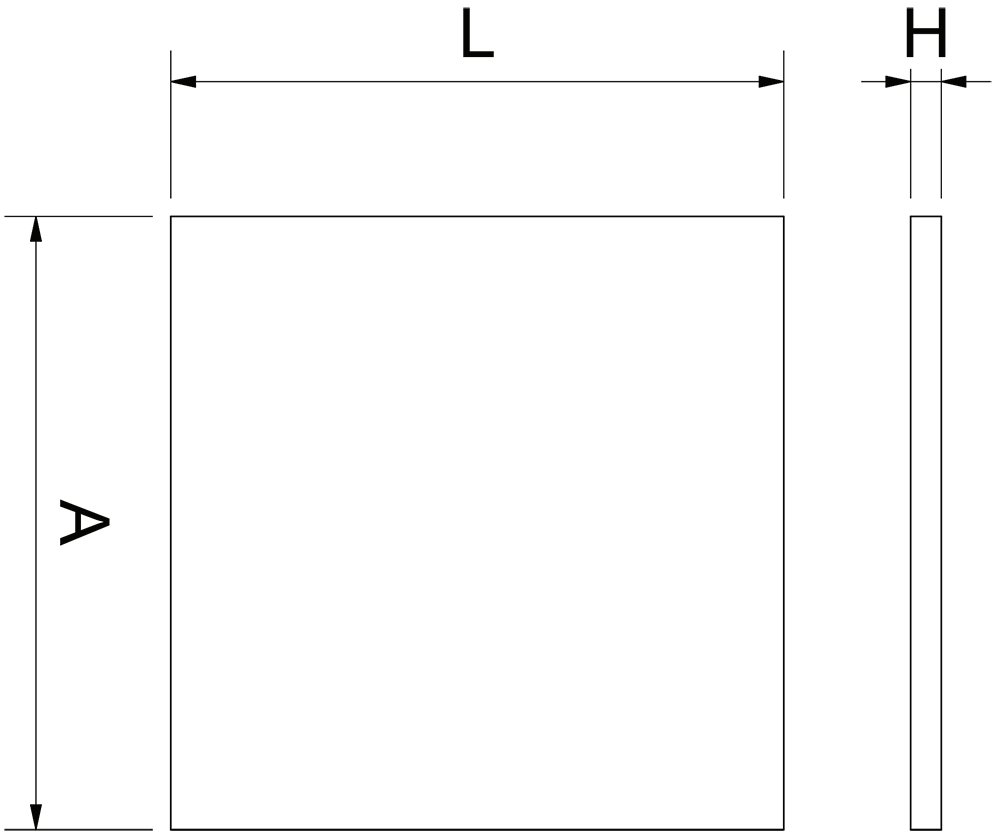 Dibujo técnico: Set de 4 bayetas de microfibra para secado de vajilla y cristalería Fricosmos