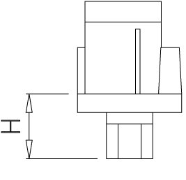 Dibujo técnico: Taco regulable para soporte de estantería Fricosmos