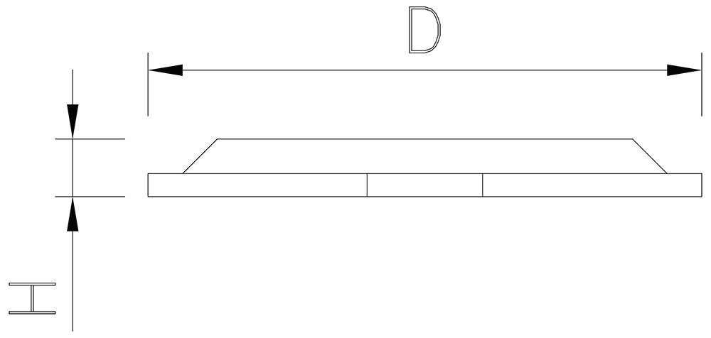 Dibujo técnico: Tapa para barreño 50 l Fricosmos