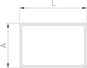 Dibujo técnico: Tapa para caja alimentaria apilable Fricosmos 400x300 mm