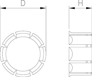 Dibujo técnico: Tapón de corona acero inox Fricosmos
