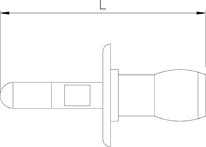 Dibujo técnico: Tapón hermético acero inox 2 uds Fricosmos