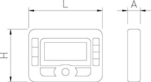 Dibujo técnico: Temporizador digital de cocina Fricosmos