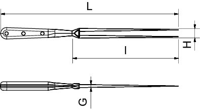 Dibujo técnico: Tenedor de trinchar Fricosmos