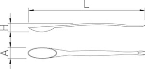 Dibujo técnico: Tenedor para marisco Fricosmos