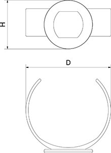 Dibujo técnico: Termómetro digital para botella de vino Fricosmos