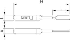 Dibujo técnico: Termómetro para barbacoa Fricosmos