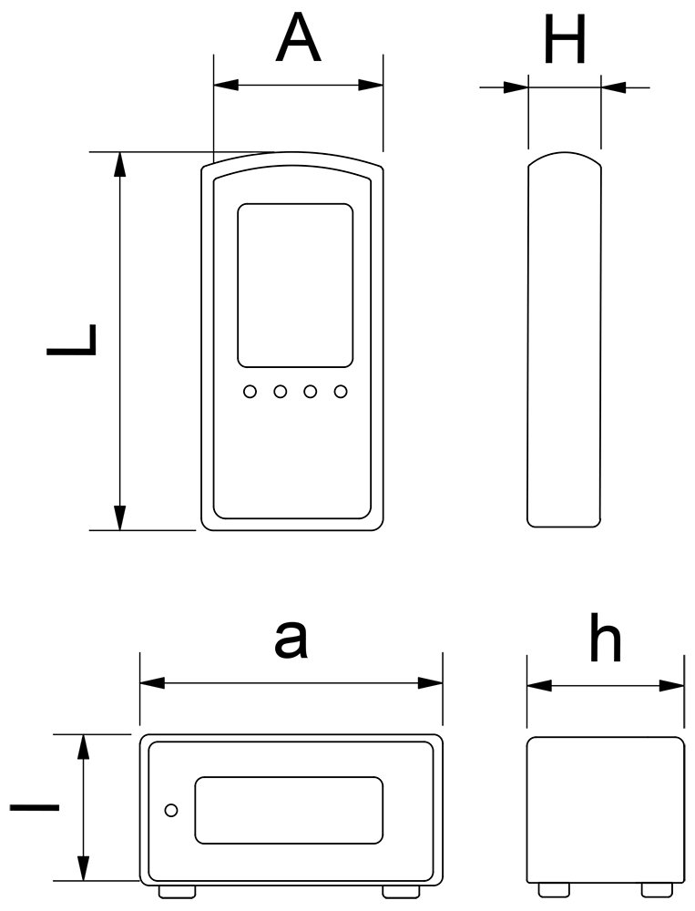 Dibujo técnico: Termómetro para horno inalámbrico con programas Fricosmos