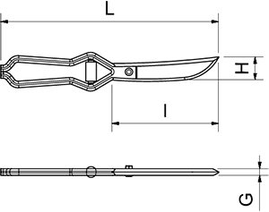 Dibujo técnico: Tijeras de trinchar Fricosmos