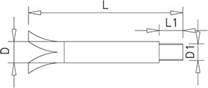 Dibujo técnico: Tocho de hierro galvanizado rosca métrica Fricosmos 200 mm