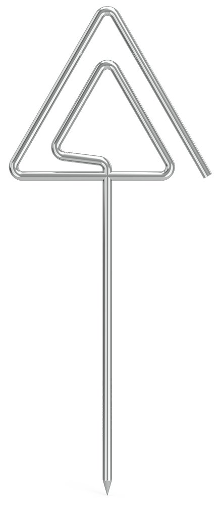 Portaprecios en varilla inox con pincho Fricosmos 60x6x160 mm