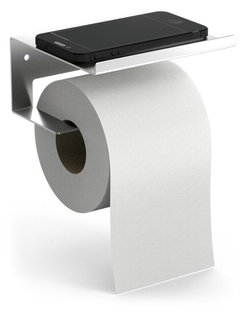 Portarrollos de papel higiénico con repisa Fricosmos