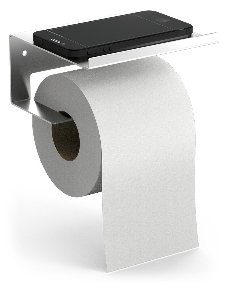 Portarrollos de papel higiénico con repisa Fricosmos