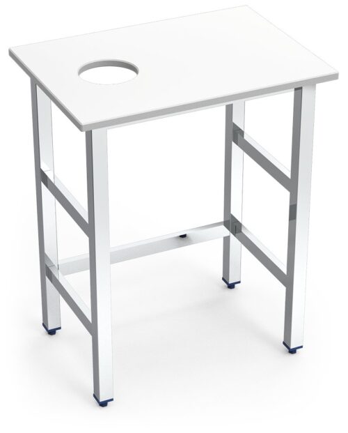 Puesto pescadero blanco modelo sencillo Fricosmos 700x500x850 mm