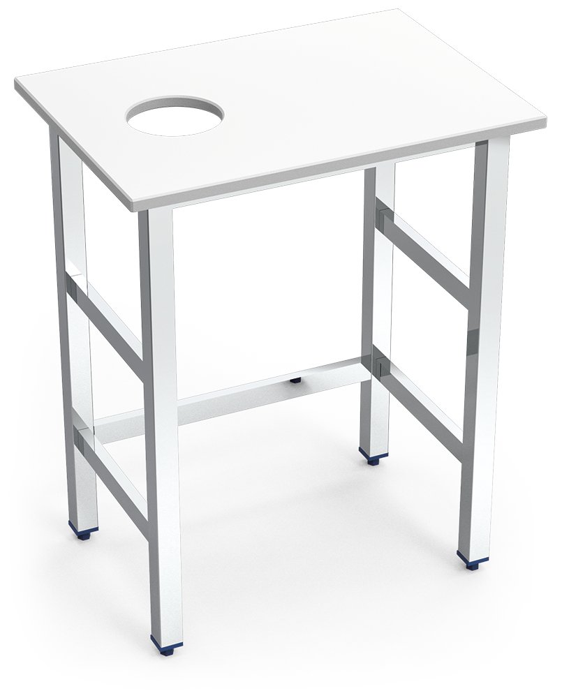 Puesto pescadero blanco modelo sencillo Fricosmos 700x500x850 mm