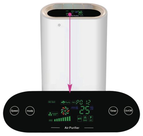 Purificador de aire con filtro HEPA y lámpara UV hasta 60 m² Fricosmos