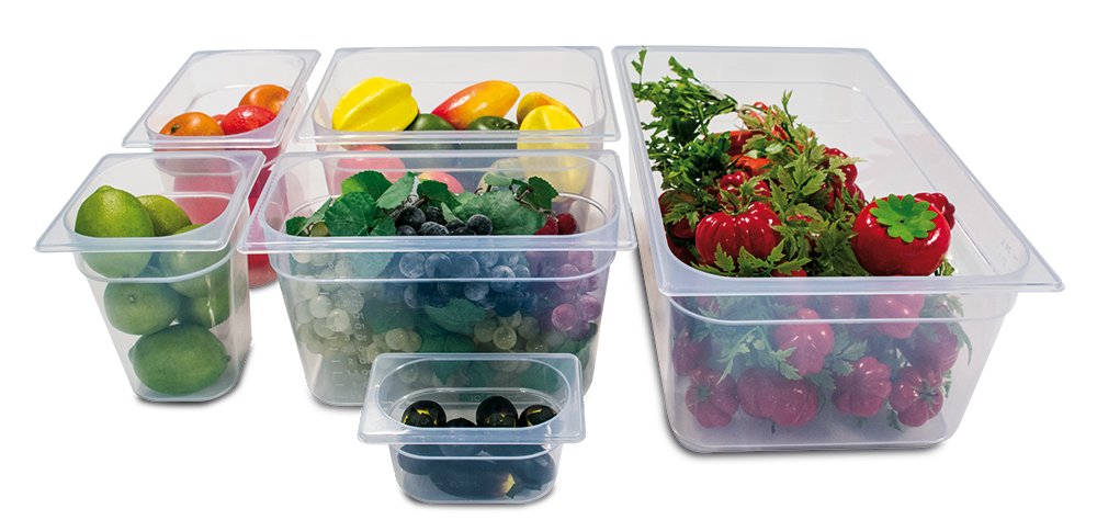 Recipiente de polipropileno con medidas Gastronorm Fricosmos 530x325x65 mm