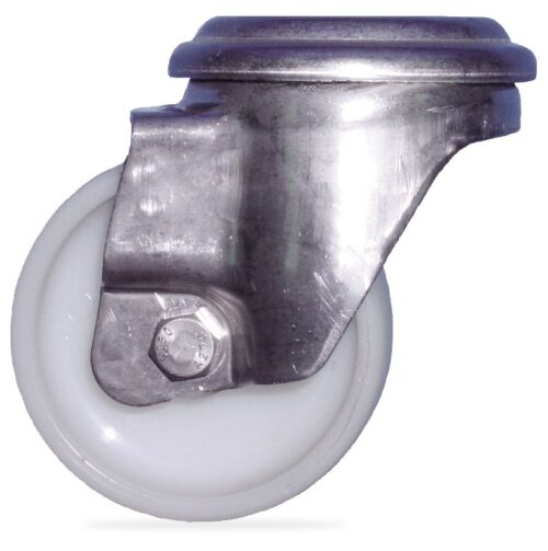 Rueda inox con rodadura de nylon Fricosmos