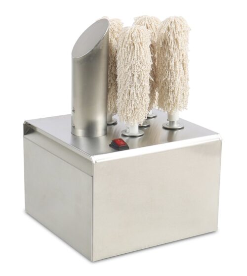 Secador y pulidor de cristalería profesional de 5 cabezales Fricosmos 330x330x510 mm