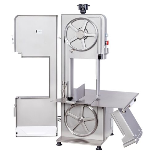 Mainca BC-2200 band saw with door open