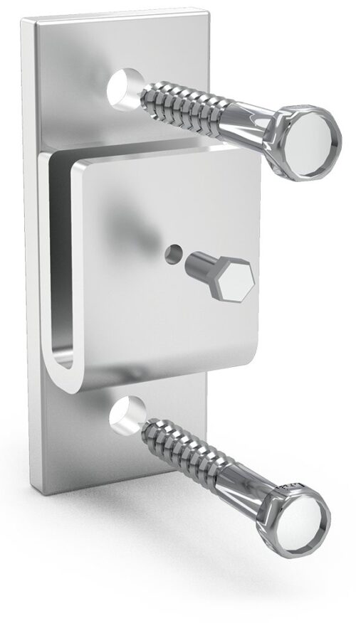 Soporte central inox para pletina Fricosmos 18x40x100 mm