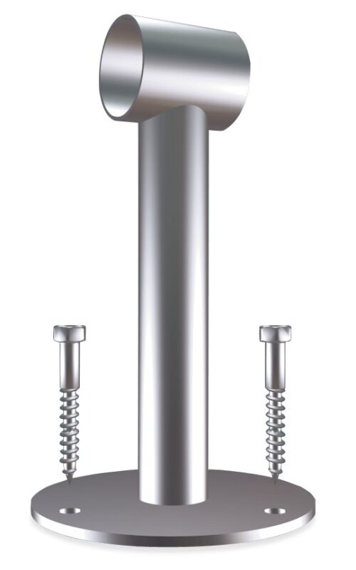 Soporte inox central para protección anti-choques Fricosmos 50x200 mm