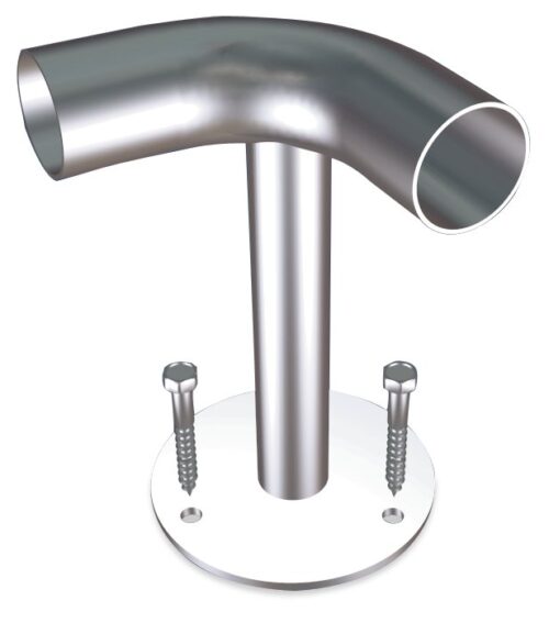Soporte inox de esquina para protección anti-choques Fricosmos 90x200 mm