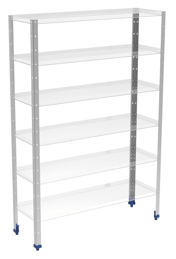 Soporte inox vertical para estantería modular Fricosmos 850 mm